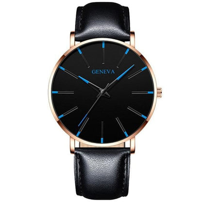 Minimalist Men's Fashion Ultra Thin Watch Simple Men Business Stainless Steel Mesh Belt Quartz Watch Relogio Masculino